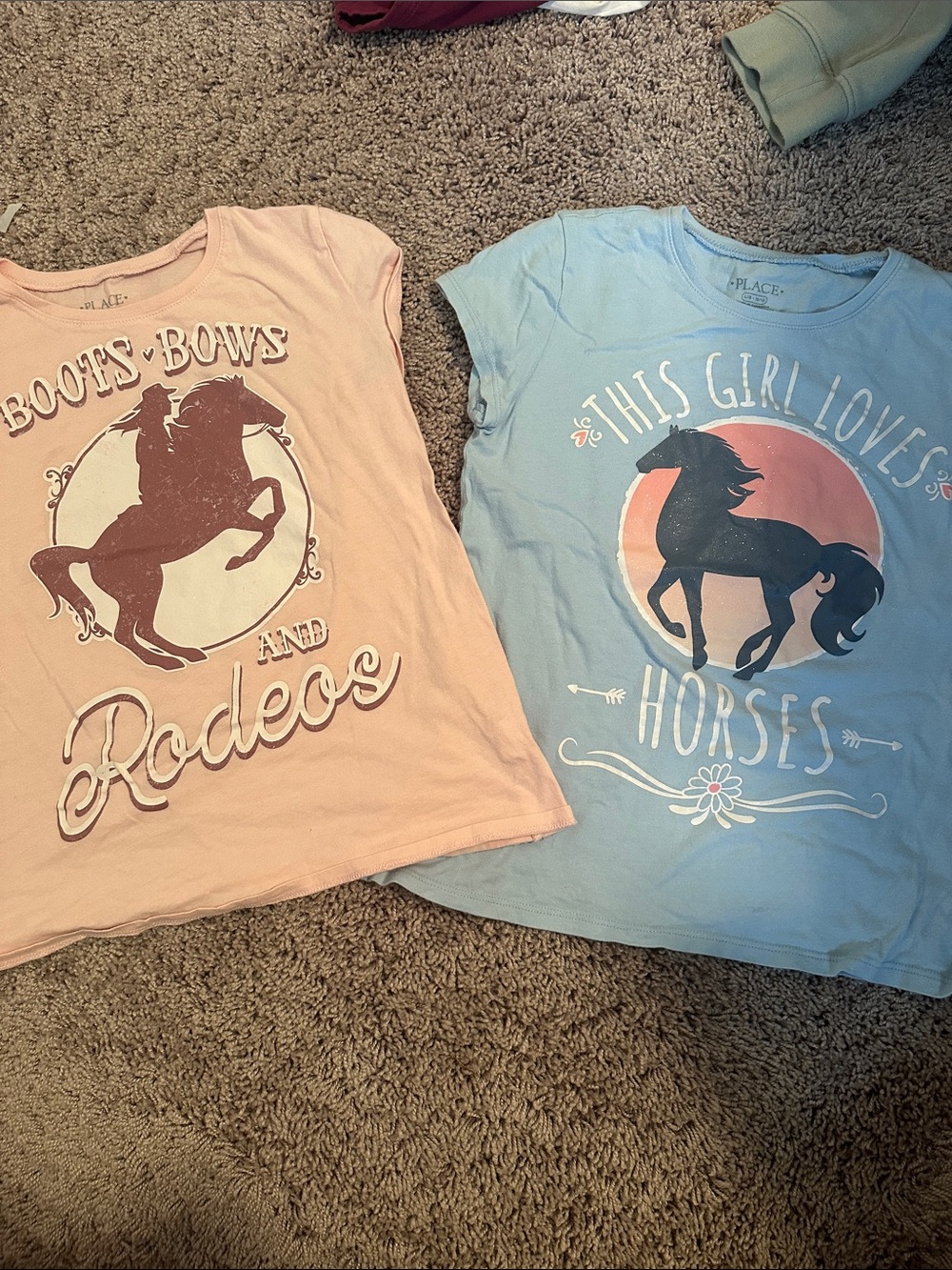 Horse back t shirts size 10-12 rodeo shirt